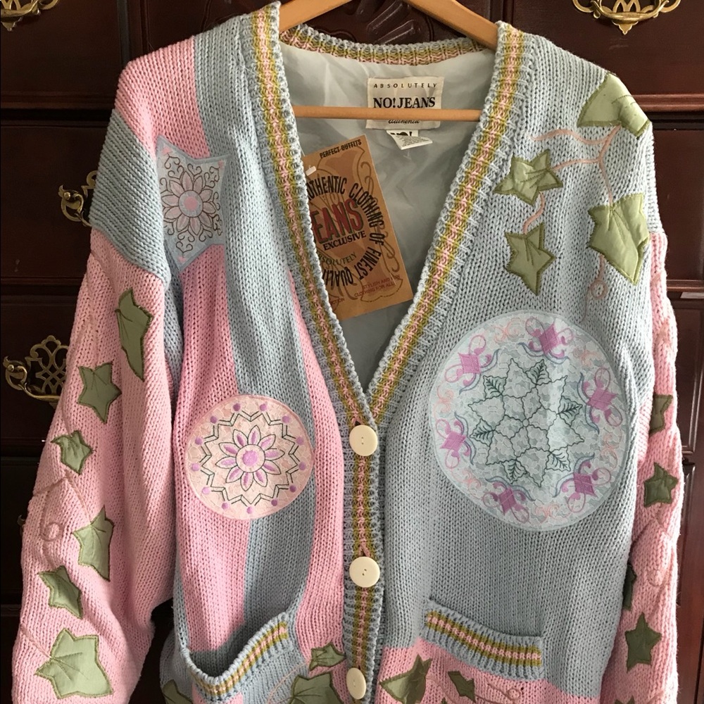 No! Jeans Vintage Sweater Cardigan